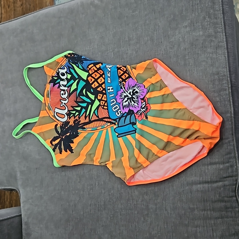Arena South Beach one piece swim suit sz40 #b757